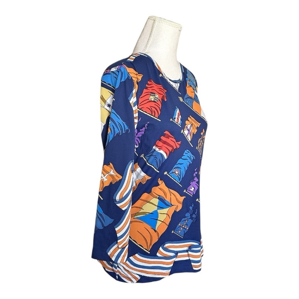 J. McLaughlin 3/4 Sleeve Signature Tee Women’s M - Picture 5 of 7